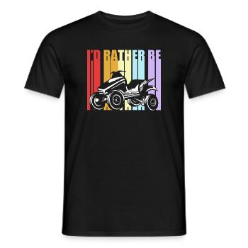 Quad - Männer T-Shirt - Schwarz - Vorne - AI Model Male 178 light (178cm)