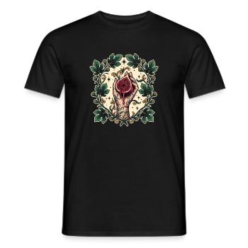 Feigen Malerei - Männer T-Shirt - Schwarz - Vorne - AI Model Male 178 light (178cm)