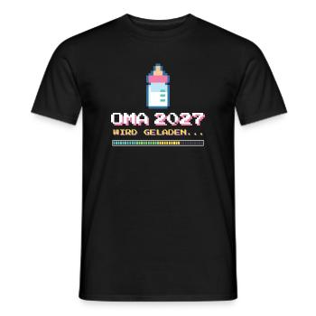 Oma 2027 - Wird geladen - Männer T-Shirt - Schwarz - Vorne - AI Model Male 178 light (178cm)