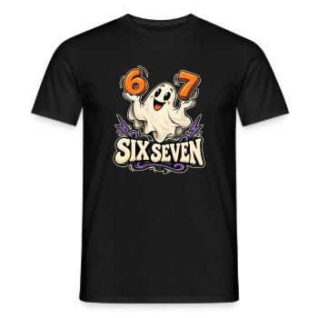 Sechs Sieben-Geister-Energie - Männer T-Shirt - Schwarz - Vorne - AI Model Male 178 light (178cm)