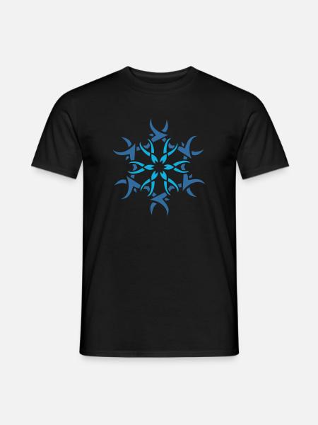 Logo flocon de neige - T-shirt homme - noir