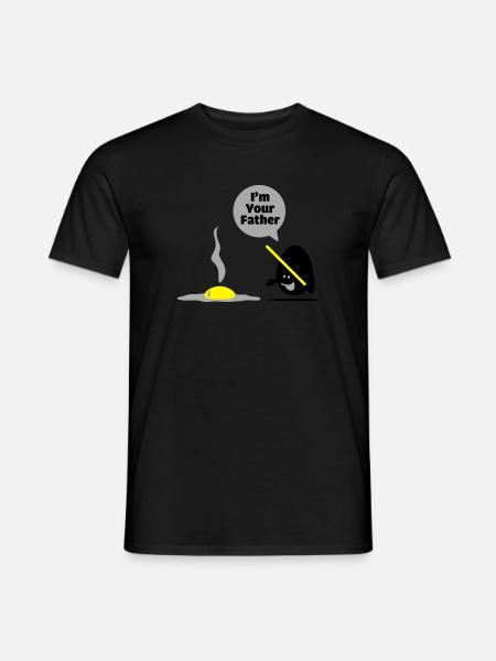 egg vader - Men's T-Shirt - black