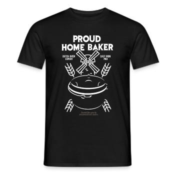 Dutch Oven T Shirt Design Home Baker - T-shirt homme - noir - Devant - AI Model Male 178 light (178cm)