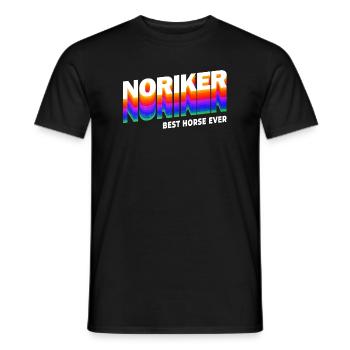 Noriker Chevaux Design / Idée cadeau - T-shirt homme - noir - Devant - AI Model Male 178 light (178cm)