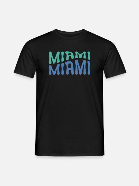 Miami - Männer T-Shirt - Schwarz