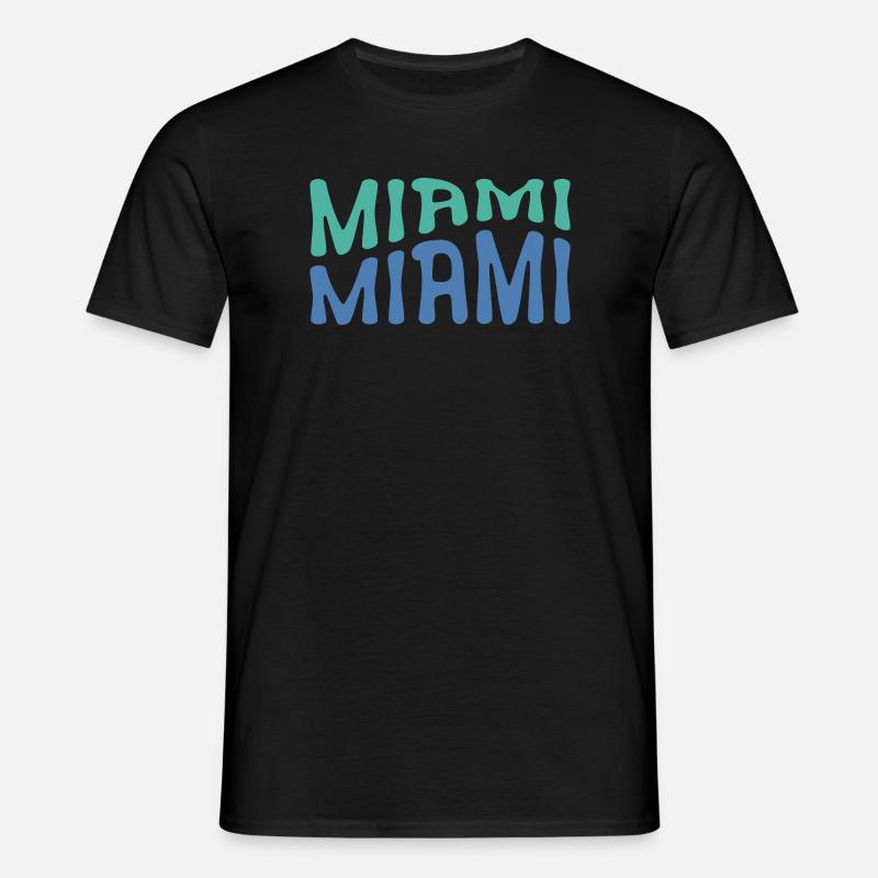 Miami - Männer T-Shirt - Schwarz