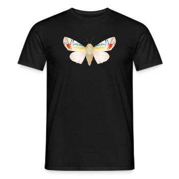 Baorisa hieroglyphica seltener Schmetterling - Männer T-Shirt - Schwarz - Vorne - AI Model Male 178 light (178cm)
