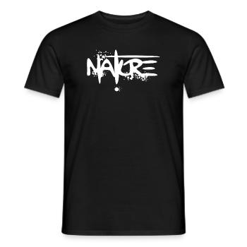 Nature Graffiti Font Logo Icon Outdoor icon - Men's T-Shirt - black - Front - AI Model Male 178 light (178cm)