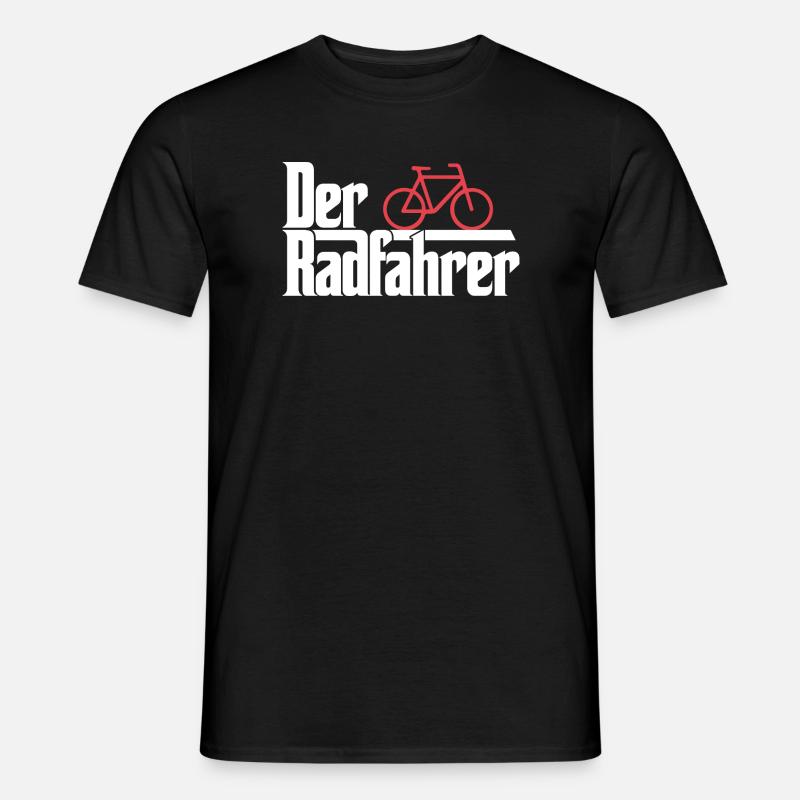 Der Radfahrer - Männer T-Shirt - Schwarz