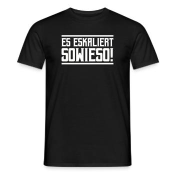De toute façon, ça s’intensifie ! - T-shirt homme - noir - Devant - AI Model Male 178 light (178cm)