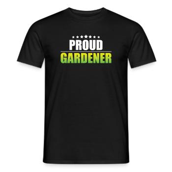 Jardinier fier - T-shirt homme - noir - Devant - AI Model Male 178 light (178cm)