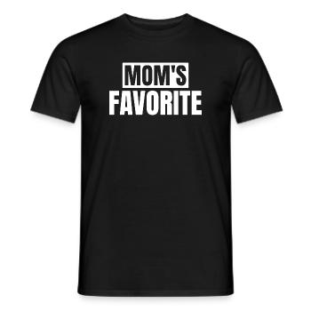 Enfant préféré Chéri de maman Je suis le préféré de maman - T-shirt homme - noir - Devant - AI Model Male 178 light (178cm)