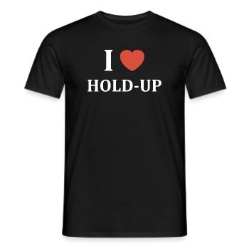 Ich mag Hold-Up - Männer T-Shirt - Schwarz - Vorne - AI Model Male 178 light (178cm)