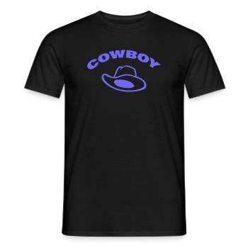 COWBOY - Männer T-Shirt - Schwarz - Vorne - AI Model Male 178 light (178cm)