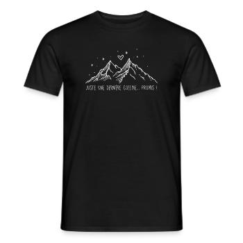Juste Une Dernière Colline Promis Cadeau Randonnée - T-shirt homme - noir - Devant - AI Model Male 178 light (178cm)
