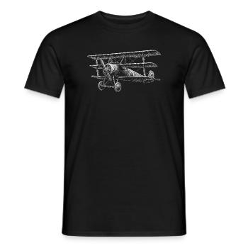 Triplane - Men's T-Shirt - black - Front - AI Model Male 178 light (178cm)
