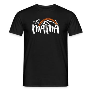 Mama Hoop Herz - Männer T-Shirt - Schwarz - Vorne - AI Model Male 178 light (178cm)