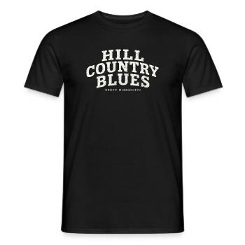Hill Country Blues North Mississippi - Men's T-Shirt - black - Front - AI Model Male 178 light (178cm)
