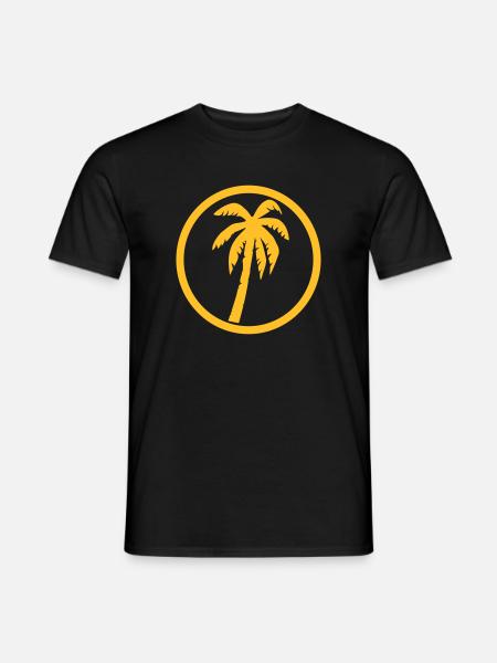 Palme - Männer T-Shirt - Schwarz