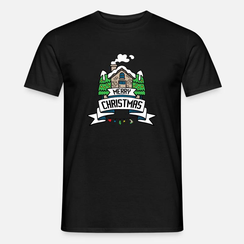Frohe Weihnachten Geschenkidee - Männer T-Shirt - Schwarz