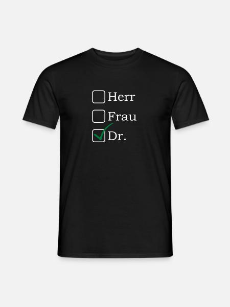 M. Dr. Lustiger Doktorat - T-shirt homme - noir