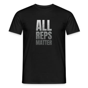 All Reps Matter Fitness Studio Gym Spruch - Männer T-Shirt - Schwarz - Vorne - AI Model Male 178 light (178cm)