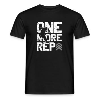 Calisthenics One More Rep Muscle Up Street Workout - Men's T-Shirt - black - Front - AI Model Male 178 light (178cm)