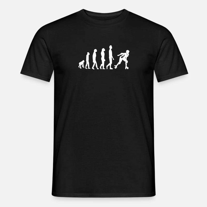 Inliner Inlineskater Skating Evolution - Männer T-Shirt - Schwarz