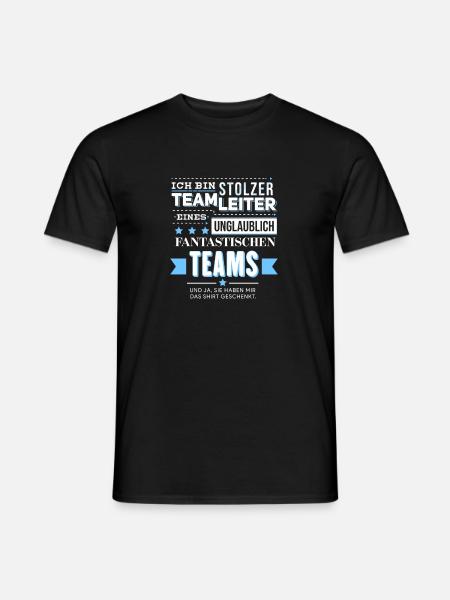 Teamleiter Lustig Team Geschenk Produktionsfirma - Männer T-Shirt - Schwarz