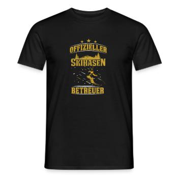 Offizieller Apres Ski Hasen Betreuer Ski Skilehrer - Männer T-Shirt - Schwarz - Vorne - AI Model Male 178 light (178cm)