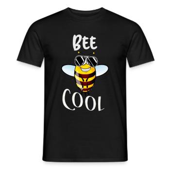 Imker Papa Biene cool - Männer T-Shirt - Schwarz - Vorne - AI Model Male 178 light (178cm)