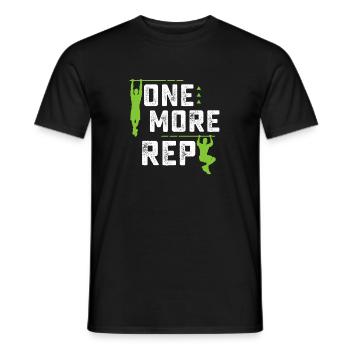 On More Rep Planche Calisthenics Street Workout - Männer T-Shirt - Schwarz - Vorne - AI Model Male 178 light (178cm)