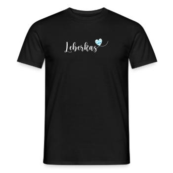 Leberkas Österreich Herz Leberkäsesemmel - Männer T-Shirt - Schwarz - Vorne - AI Model Male 178 light (178cm)