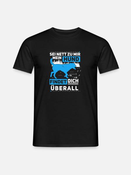 Mantrailing Immer Der Nase Nach Labrador - Männer T-Shirt - Schwarz