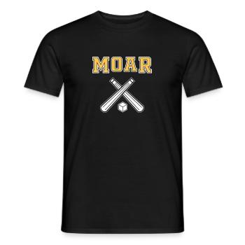 Moar Knitteln Stöbel Daube Knittelspieler - Männer T-Shirt - Schwarz - Vorne - AI Model Male 178 light (178cm)