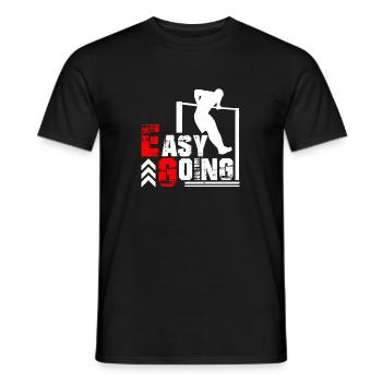 Muscle Up 360° Calisthenics Park Klimmzugstange - Männer T-Shirt - Schwarz - Vorne - AI Model Male 178 light (178cm)