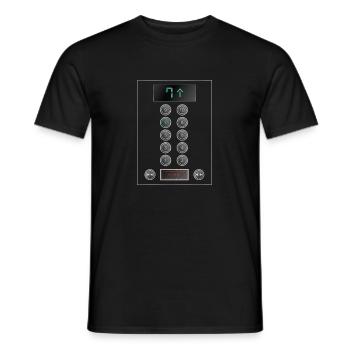 Opérateur de bouton amusant pour mécanicien - T-shirt homme - noir - Devant - AI Model Male 178 light (178cm)