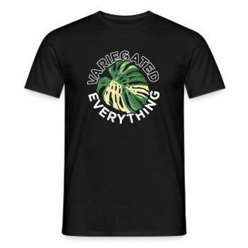 Variegated Everything Plants Flowers Nature Garden - Men's T-Shirt - black - Front - AI Model Male 178 light (178cm)