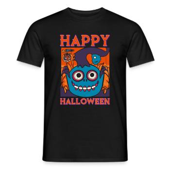 Happy Halloween - Männer T-Shirt - Schwarz - Vorne - AI Model Male 178 light (178cm)