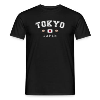 Tokyo Japon - T-shirt homme - noir - Devant - AI Model Male 178 light (178cm)