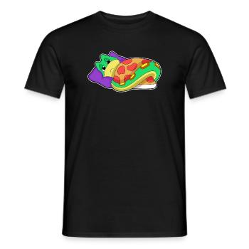 Schlange Schlafen Decke - Männer T-Shirt - Schwarz - Vorne - AI Model Male 178 light (178cm)