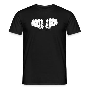 Hand Tatoo Rockstars - Men's T-Shirt - black - Front - AI Model Male 178 light (178cm)