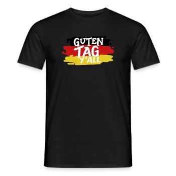 Deutschland Deutsche Flagge - Männer T-Shirt - Schwarz - Vorne - AI Model Male 178 light (178cm)