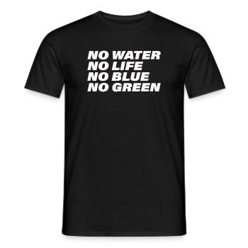 WATER - Männer T-Shirt - Schwarz - Vorne - AI Model Male 178 light (178cm)