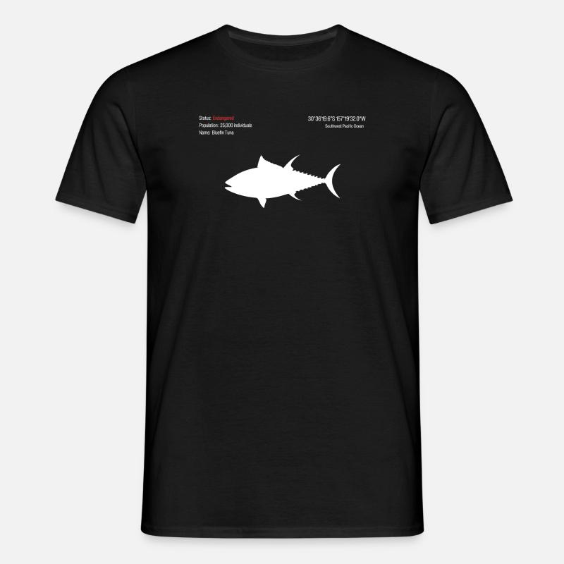Thunfisch - Männer T-Shirt - Schwarz