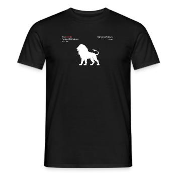 Löwe - Männer T-Shirt - Schwarz - Vorne - AI Model Male 178 light (178cm)