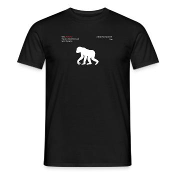 Schimpanse - Männer T-Shirt - Schwarz - Vorne - AI Model Male 178 light (178cm)