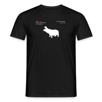 Hippopotame - T-shirt homme - noir - Devant - AI Model Male 178 light (178cm)