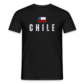 I love Chile, Chilean pride - Men's T-Shirt - black - Front - AI Model Male 178 light (178cm)
