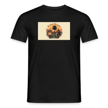 Vintage Moroccan Lounge Café - Men's T-Shirt - black - Front - AI Model Male 178 light (178cm)